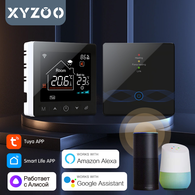 Smart Home Yasmina - Bezprzewodowy termostat WiFi Tuya do kotła