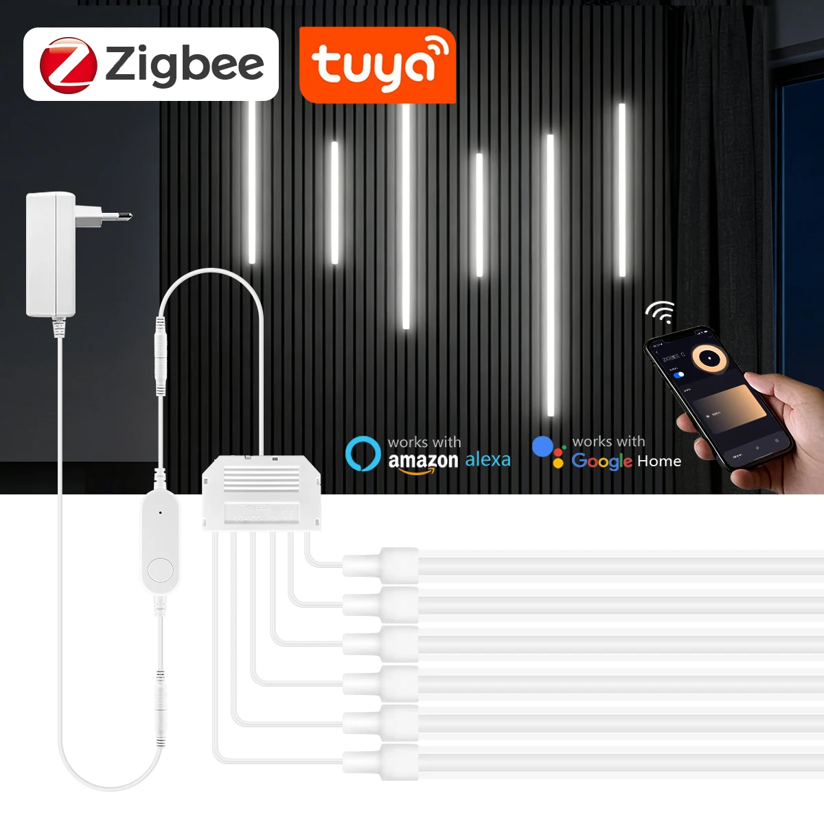 Smart Home Youtube - Inteligentna taśma LED Neon COB Zigbee,