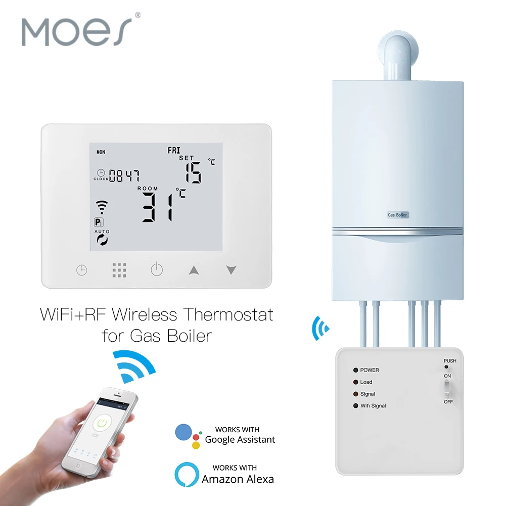 Smart Home Yasmina - Inteligentny termostat WiFi Wiszący regulator temperatury