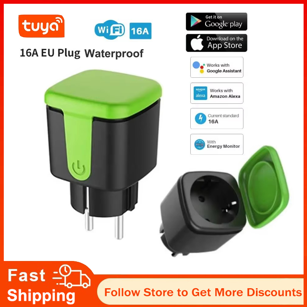 Smart Home Technology - Inteligentne wodoodporne gniazdko WiFi Tuya EU