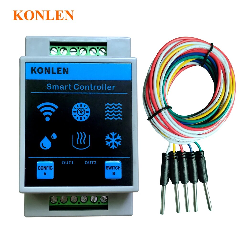 Wifi Water Leak Detector - KONLEN Tuya czujnik poziomu wody kontroler