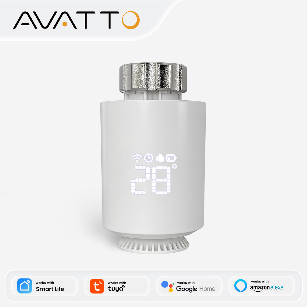 Smart Home Yasmina - AVATTO ZigBee3.0 Termostat Radiatorowy Inteligentny Regulator