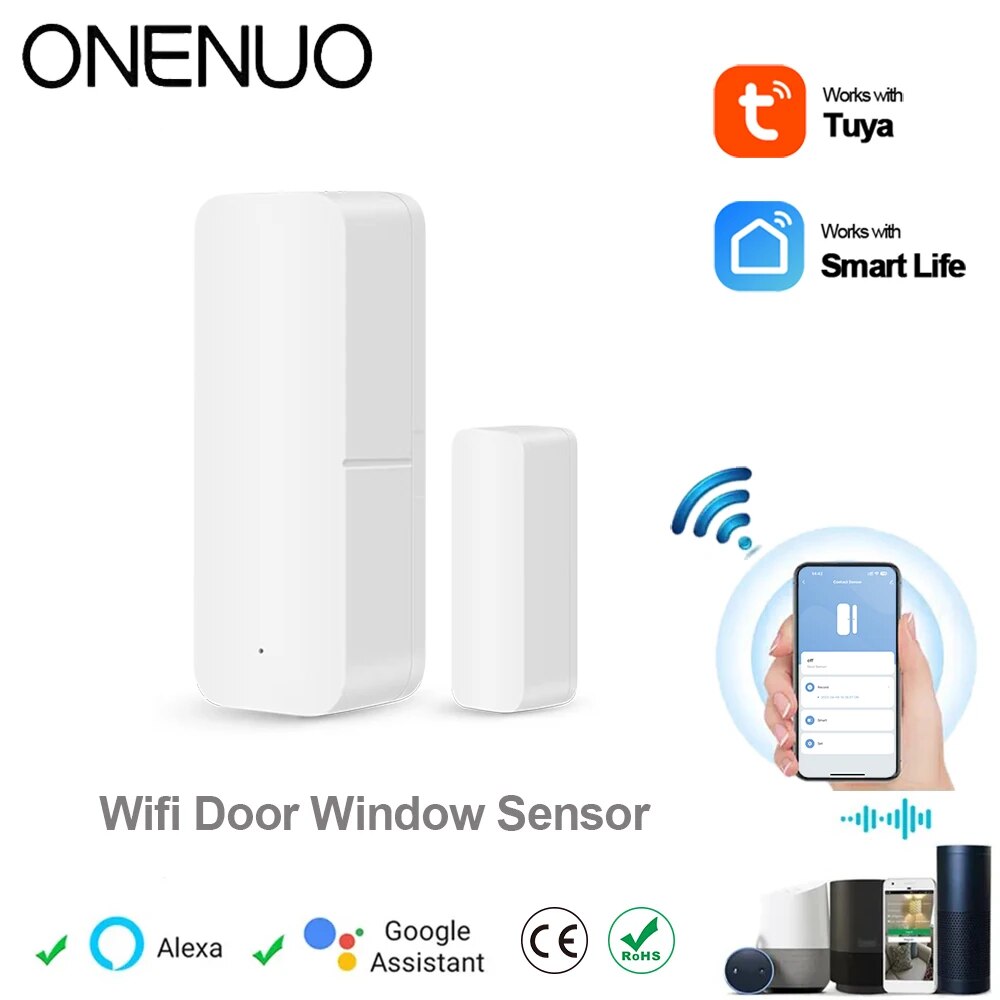 Smart Home Notifications - ONENUO Tuya Inteligentny czujnik drzwi WiFi
