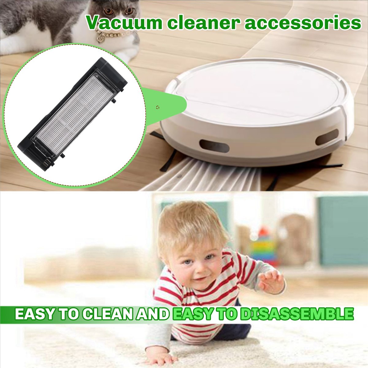 CHFL 2 w 1 Zbiornik na Wodę i  – Robot Vacuum recenzja i cena