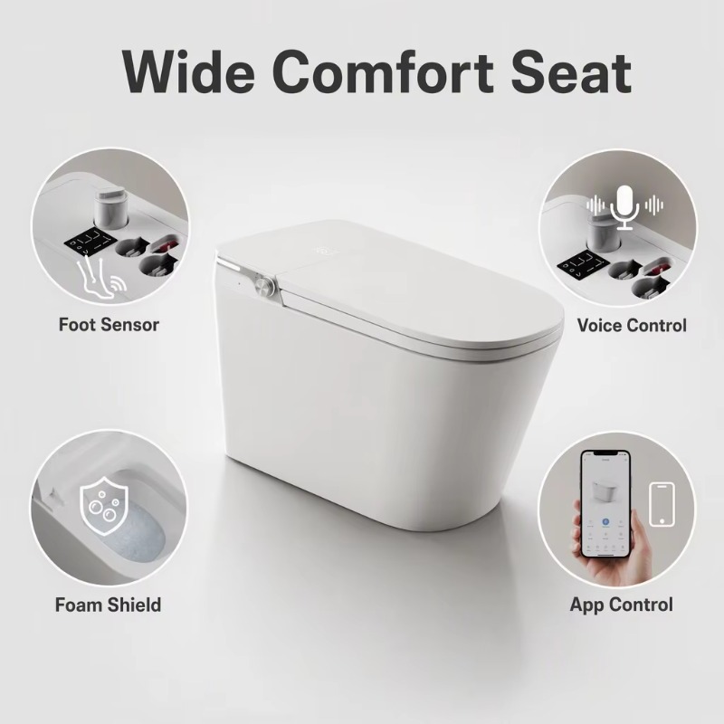 Biała inteligentna toaleta z k – Smart Home Controller recenzja i cena