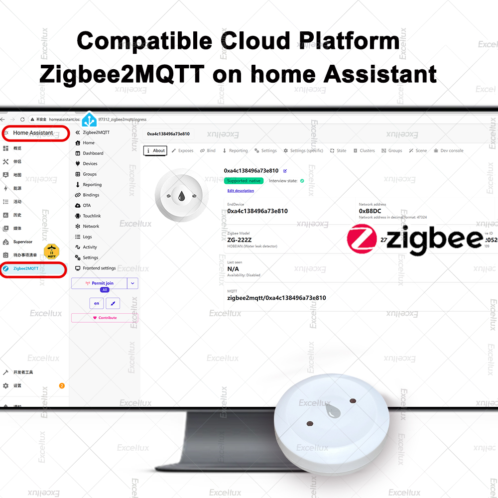 Detektor wody Zigbee czujnik w – Wifi Water Leak Detector recenzja i cena