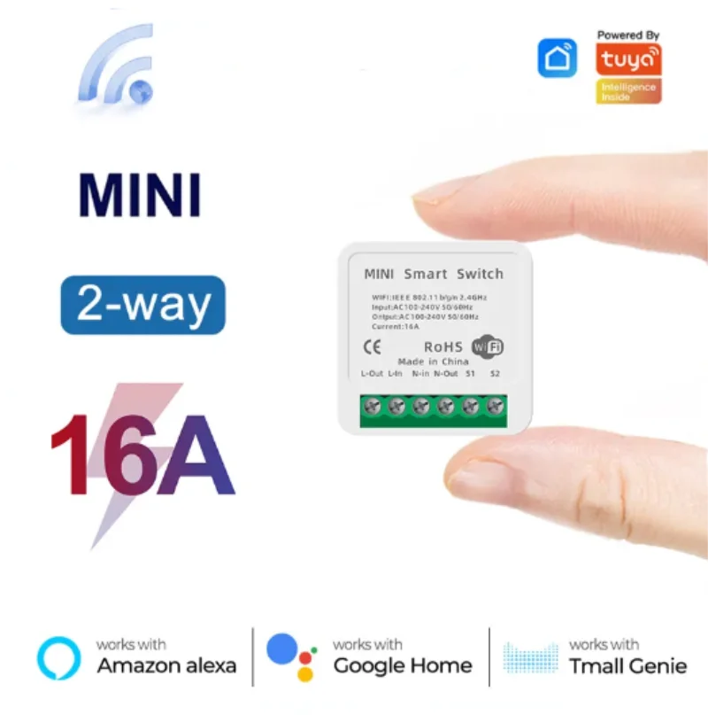 Mini przełącznik WiFi 16A, apl – Smart Home Miniature recenzja i cena