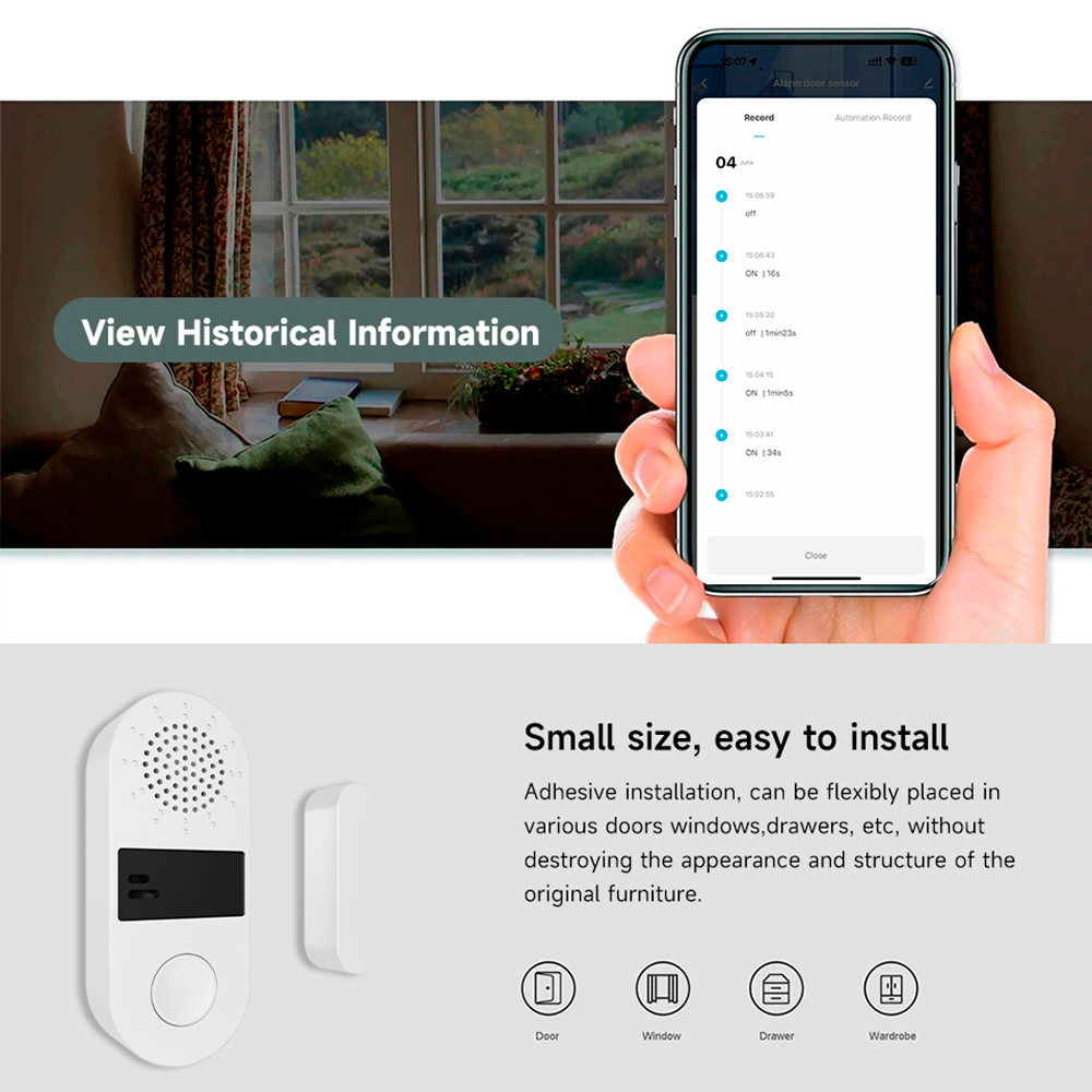 Czujnik otwarcia drzwi/okien T – Wireless Door Sensor recenzja i cena