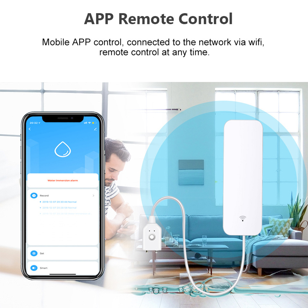 Tuya WiFi czujnik wycieku wody – Wifi Water Leak Detector recenzja i cena