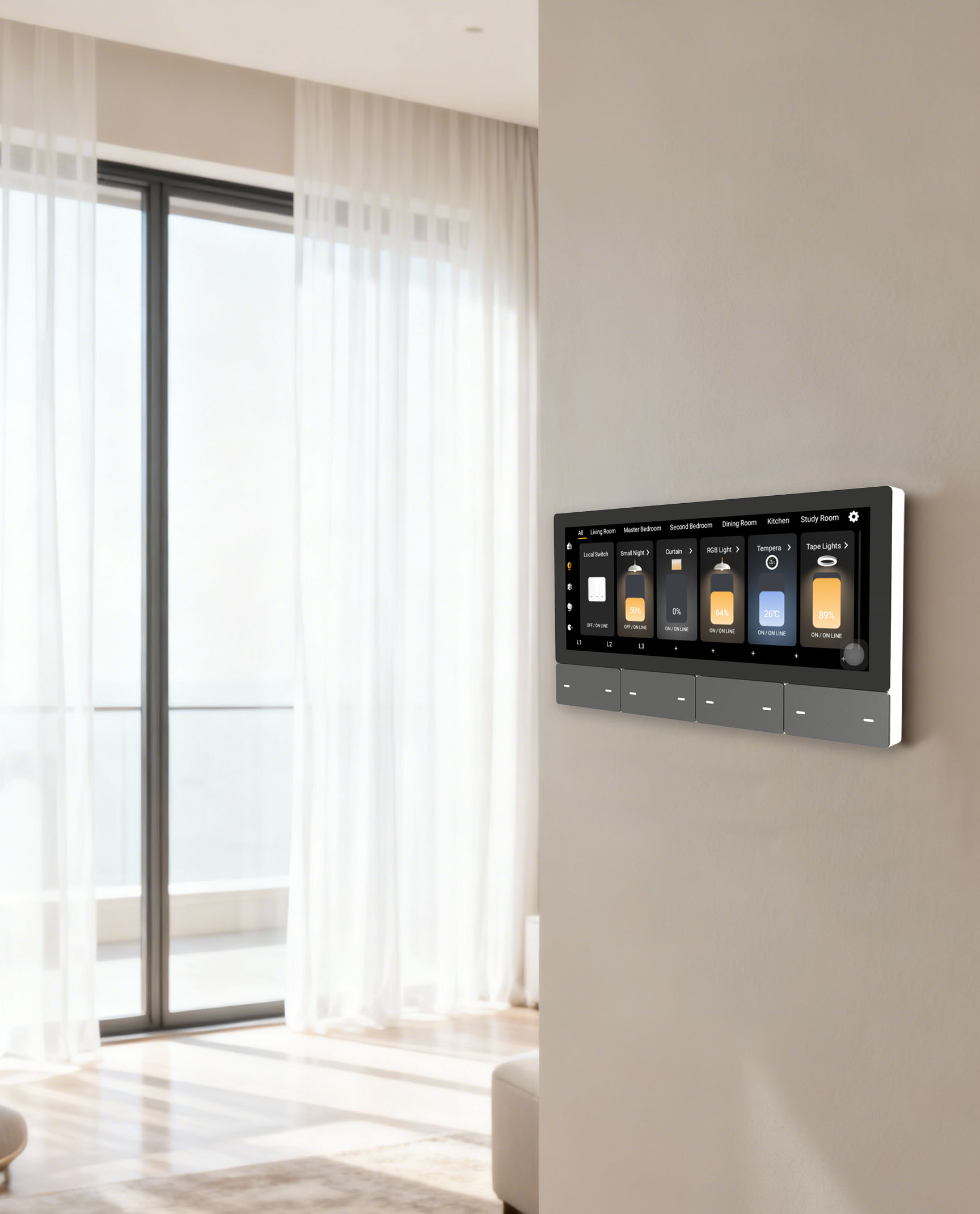 F5 Tuya UK Dotykowy Panel Ster – Smart Home Controller recenzja i cena