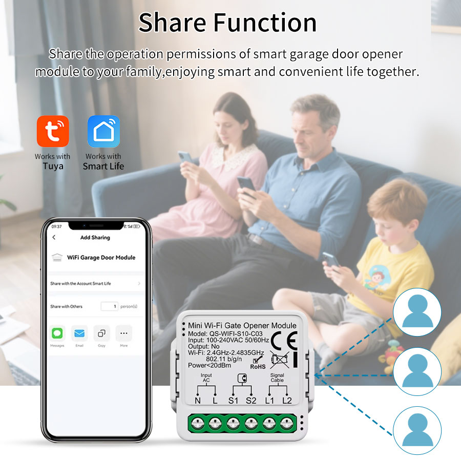 Sterownik bramy garażowej Tuya – Wireless Door Sensor recenzja i cena
