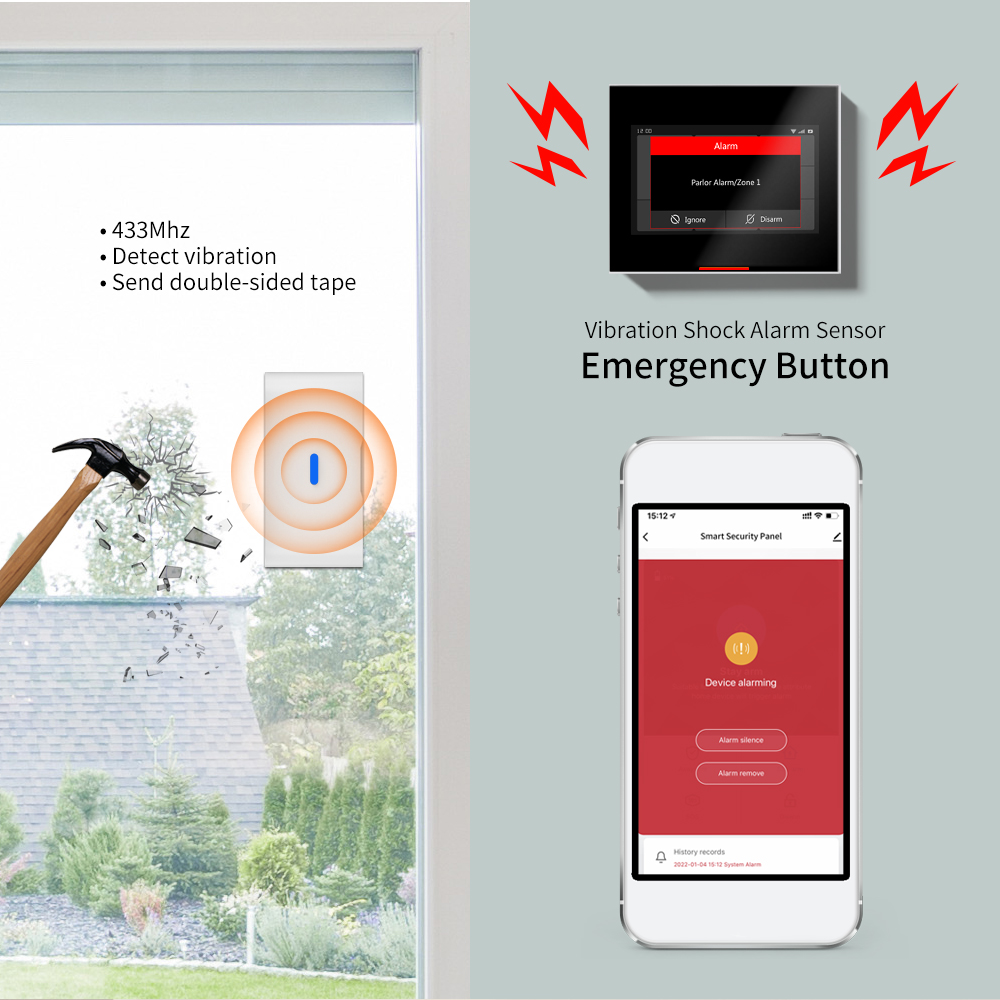 Czujnik wibracji i stłuczenia  – Wireless Door Sensor recenzja i cena
