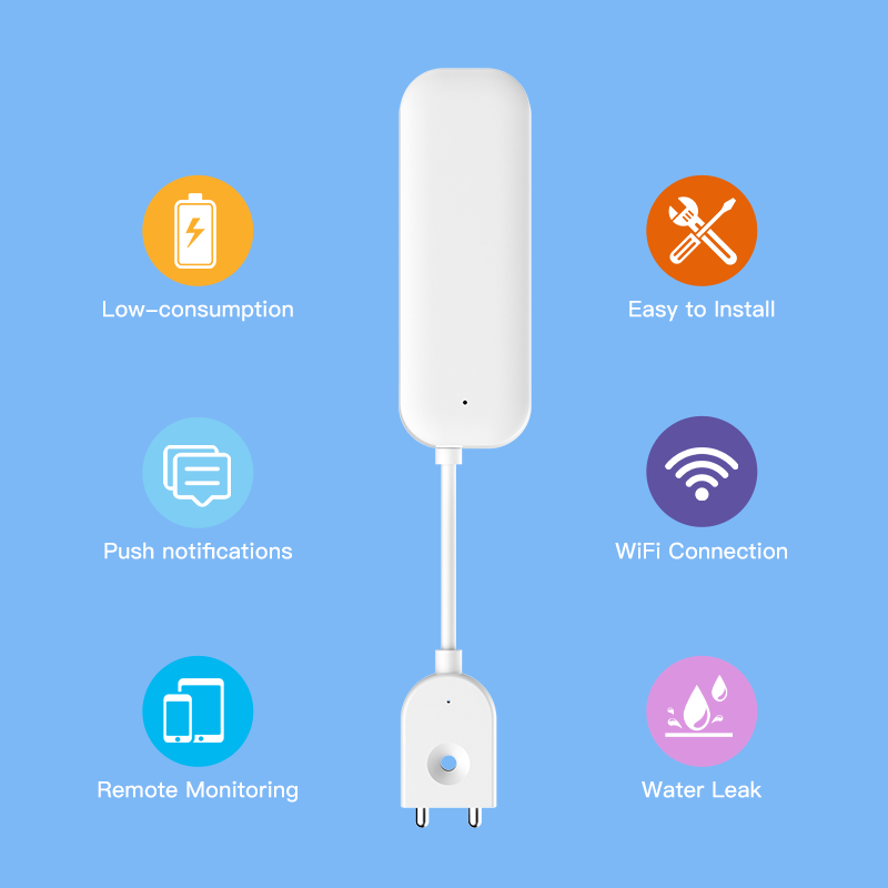 Tuya WiFi ZigBee czujnik wody  – Wifi Water Leak Detector recenzja i cena
