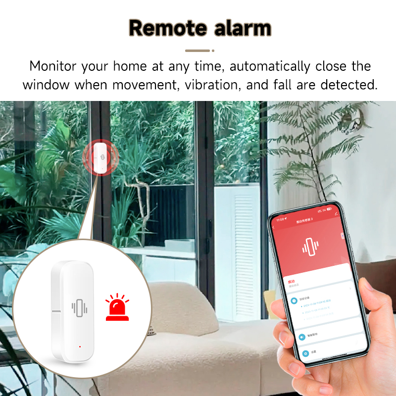 Czujnik wibracji Tuya WiFi, al – Smart Home Notifications recenzja i cena