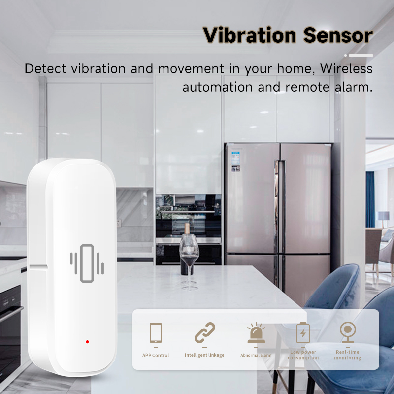 Czujnik wibracji Tuya WiFi, al – Smart Home Notifications recenzja i cena
